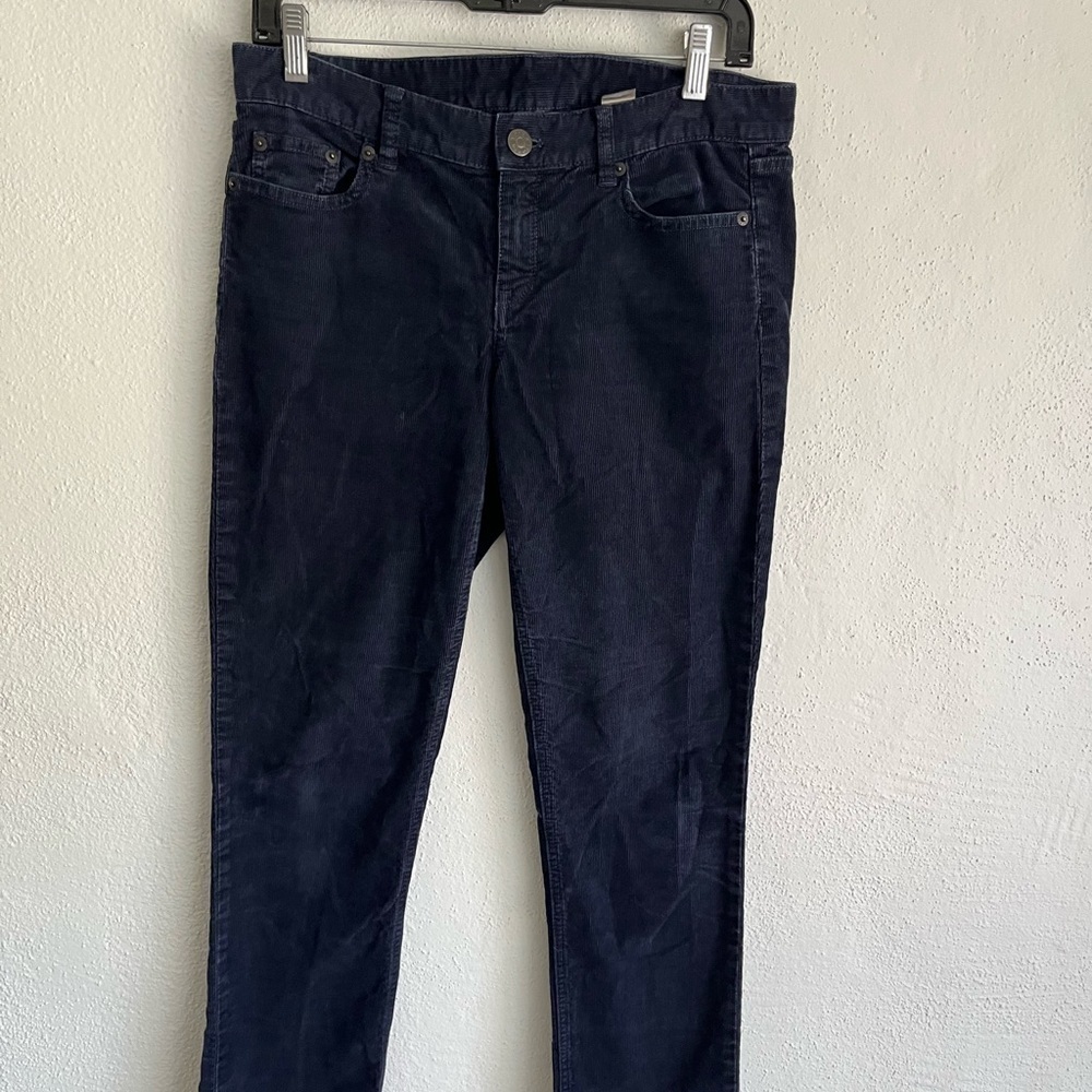 J. Crew Woman Navy City Fit Cotton Pant, Size 28R